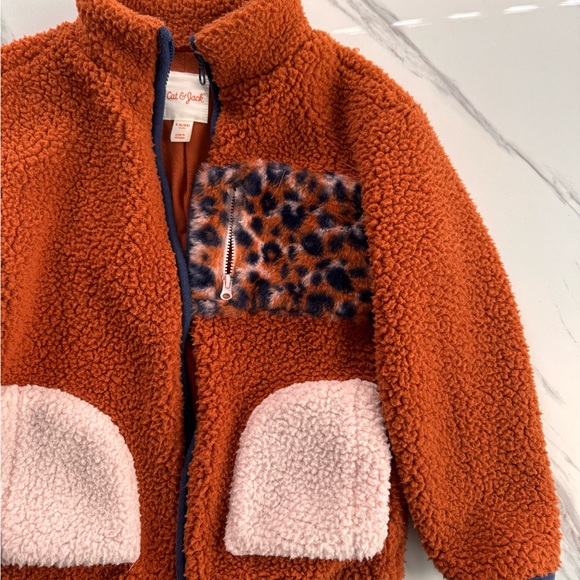 Cat & Jack Sherpa Zip Up Jacket - Picture 3 of 7